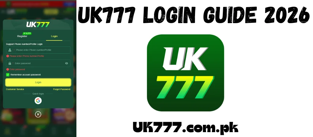 UK777 Login Guide 2026